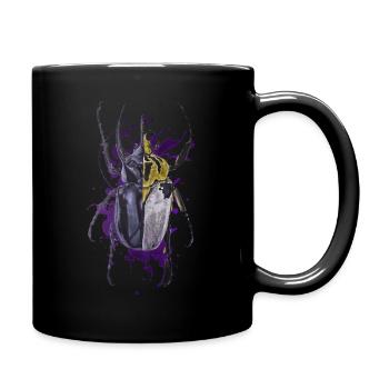 Coleoptera Käferkäfer Insekt - Tasse einfarbig - Schwarz - Rechts