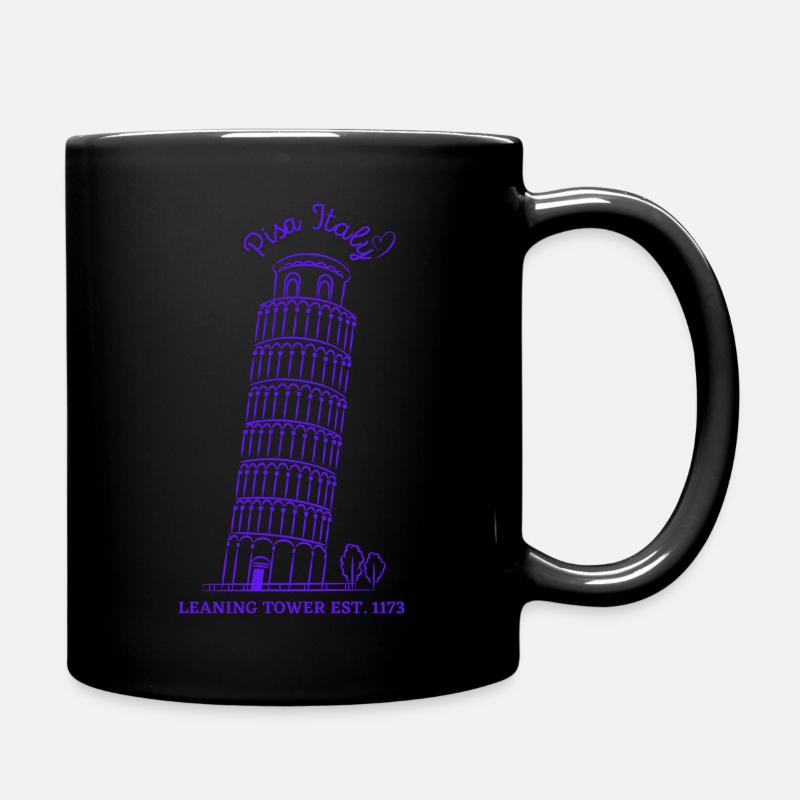 THE LEANING TOWER PISA, ITALY - Full Colour Mug - black