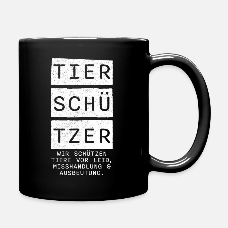 Tierschützer - Tasse einfarbig - Schwarz