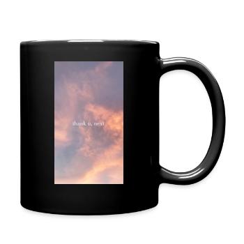 Thank u, next - Tasse einfarbig - Schwarz - Rechts