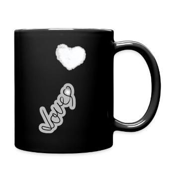 I love clothes / Love - Tasse einfarbig - Schwarz - Rechts