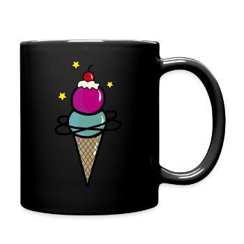 Galaxie de glace - Mug uni - noir - Droite