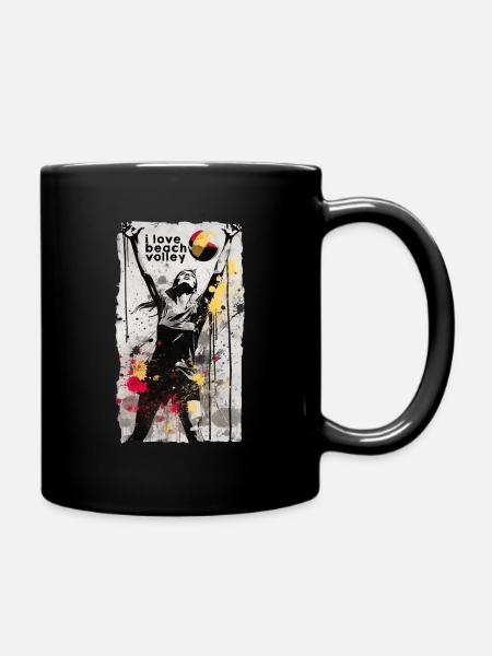 volley ball - t shirt papa - Mug uni - noir