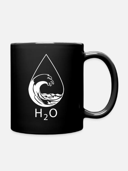 Surfing Surfboard Surfer Geschenkidee - Tasse einfarbig - Schwarz
