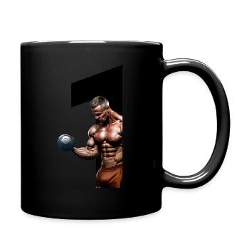 Bodybuilding - Tasse einfarbig - Schwarz - Rechts
