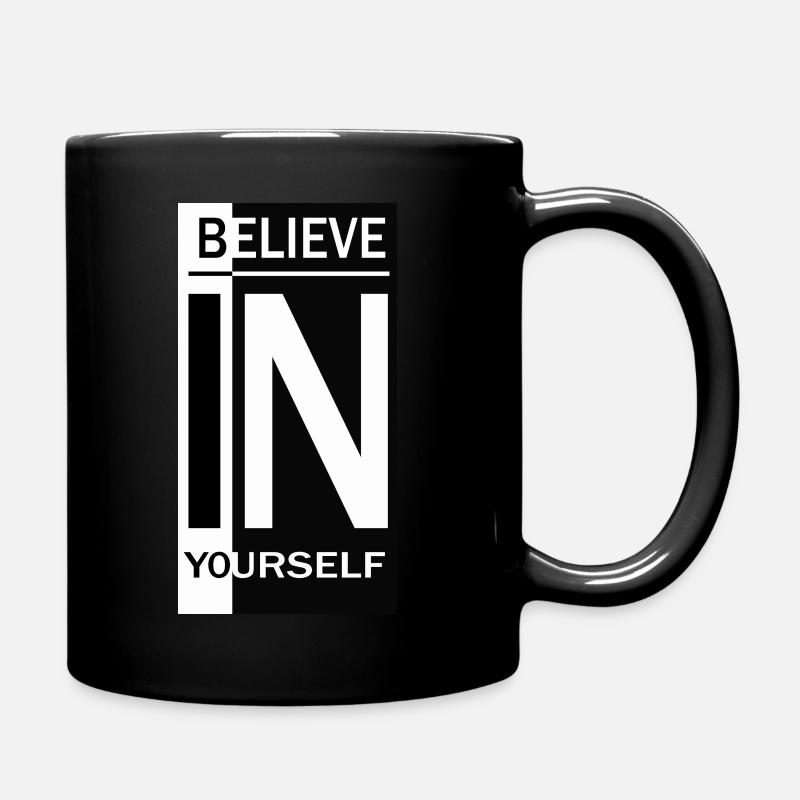 Believe in yourself - Full Colour Mug - black