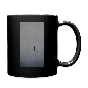 The lonely man - Full Colour Mug - black - Right