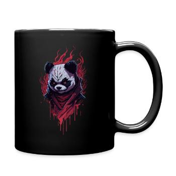 Panda Ninja Dark Fantasy - Full Colour Mug - black - Right