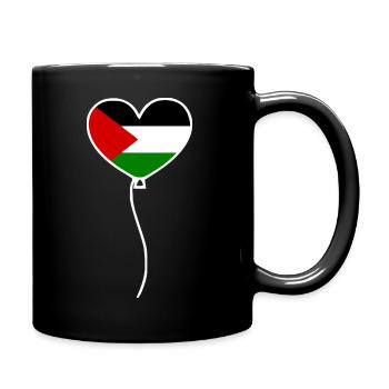 Free palestine - Mug uni - noir - Droite