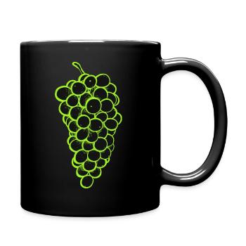 Bunch of Grapes 2 - Full Colour Mug - black - Right