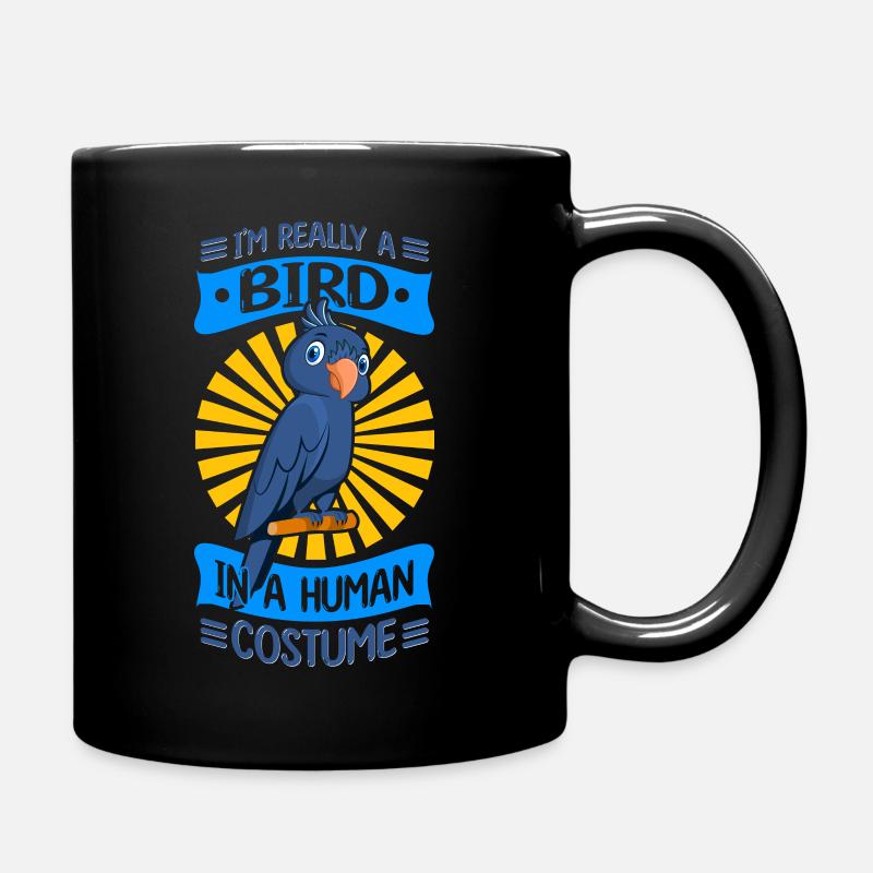 Parrot Parakeet - Full Colour Mug - black