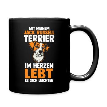 Hund Jacke Russell - Tasse einfarbig - Schwarz - Rechts