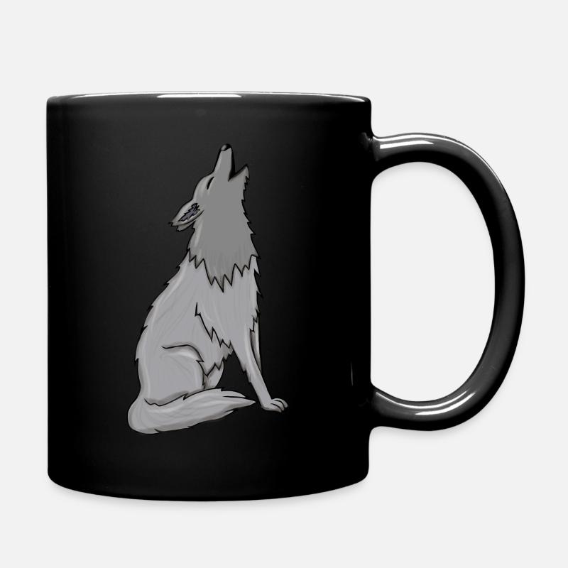 Wolf - Full Colour Mug - black