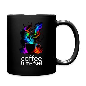 Coffee Is My Fuel - Full Colour Mug - black - Right