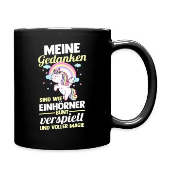 Licorne - Mug uni - noir - Droite