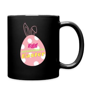Egg straordinary Easter - Tasse einfarbig - Schwarz - Rechts