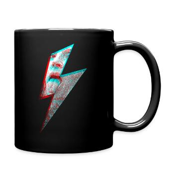 Rebellen-Blitz-Lecken - Tasse einfarbig - Schwarz - Rechts