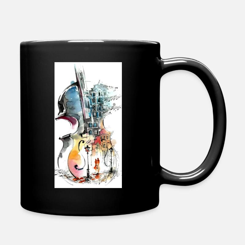 Music for Lovers - Tasse einfarbig - Schwarz