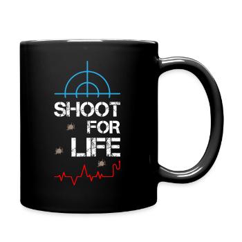 Tirez pour la vie Sniper - Mug uni - noir - Droite