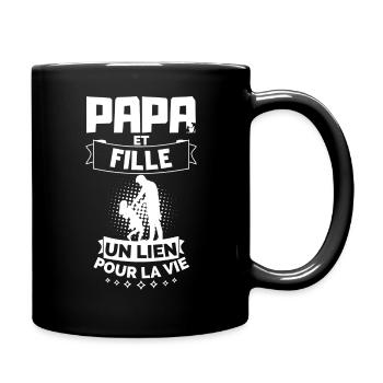 T-shirt Fête des Pères - Papa et Fille - Mug uni - noir - Droite