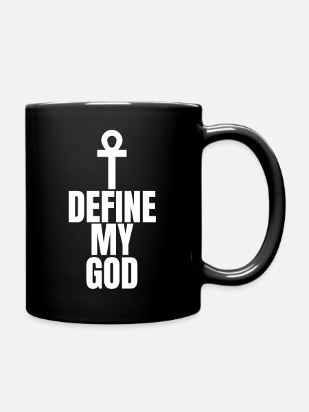 I Define My God - Full Colour Mug - black