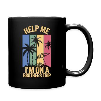 Frères et sœurs, je suis sur le chemin d’un frère - Mug uni - noir - Droite