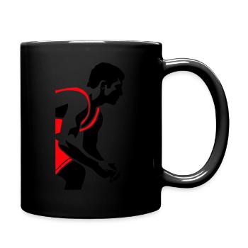 Ringen - Tasse einfarbig - Schwarz - Rechts
