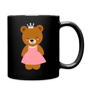 Teddy Prinzessin - Tasse einfarbig - Schwarz - Rechts