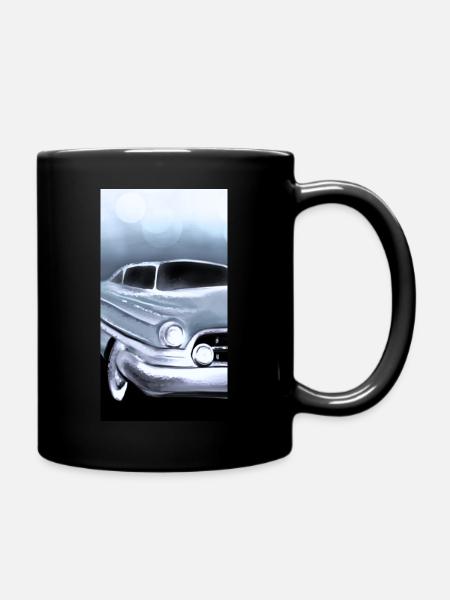 auto Oldtimer - Tasse einfarbig - Schwarz