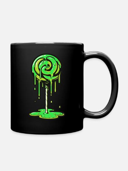 Schlanker Schnuller - Tasse einfarbig - Schwarz
