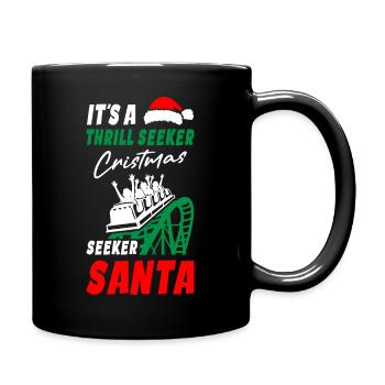 Roller Coaster Christmas - Full Colour Mug - black - Right