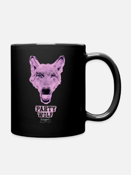 PARTYWOLF - Tasse einfarbig - Schwarz