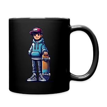 Vibrations de skate - Mug uni - noir - Droite
