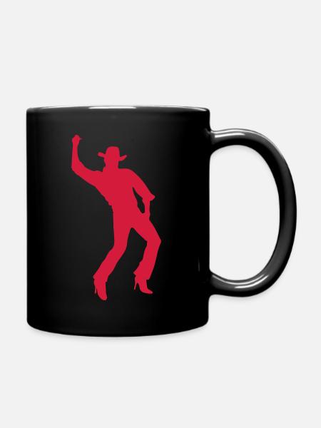Cowboy in HighheelsA - Tasse einfarbig - Schwarz