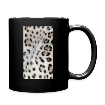leopard - Tasse einfarbig - Schwarz - Rechts