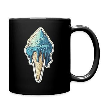 Eiscreme Eis - Full Colour Mug - black - Right