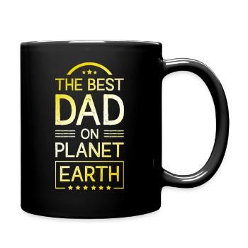Der Beste Papa Vatertag - Tasse einfarbig - Schwarz - Rechts