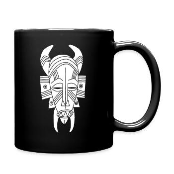 Démon blanc africain - Mug uni - noir - Droite