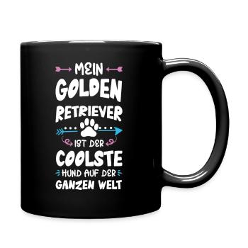 dicton du chien golden retriever - Mug uni - noir - Droite