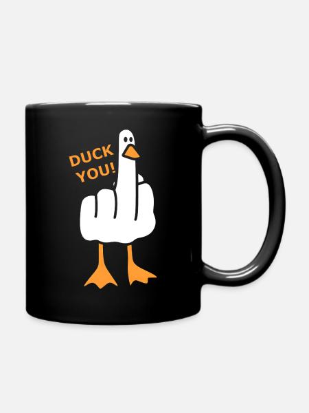 Vilain canard - Canard toi ! - Mug uni - noir