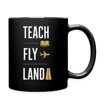 Instructeur de vol Cfi Pilote Instructeur d’aviation - Mug uni - noir - Droite