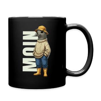 Moin Sea Lion Tenue Côtière Mer du Nord - Mug uni - noir - Droite