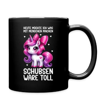 Today I want to do something with people Push - Full Colour Mug - black - Right