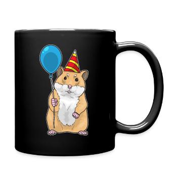 Hamster Birthday Balloon - Full Colour Mug - black - Right