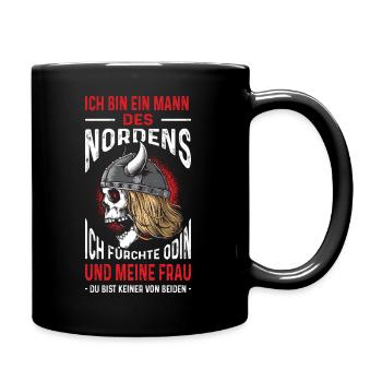 Ich Bin Ein Mann Des Nordens Wikinger - Tasse einfarbig - Schwarz - Rechts