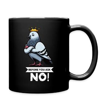 Avant de demander Pigeon Pigeons Pigeons Lovers Pigeon Bird - Mug uni - noir - Droite