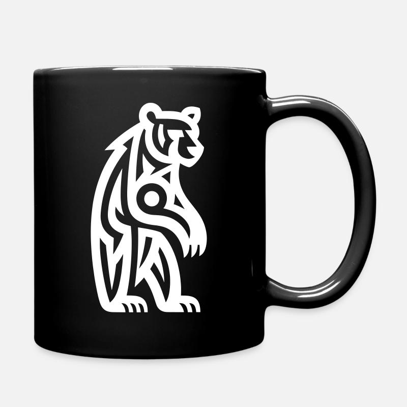 Just a White Bear #3 / JustN-imal - Tasse einfarbig - Schwarz