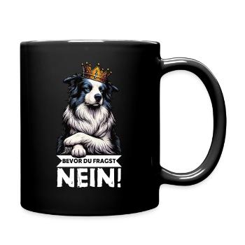 Avant que vous ne demandiez : Border Collie, Chien de Troupeau, Chien Collie - Mug uni - noir - Droite