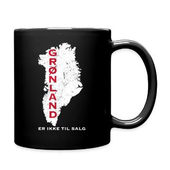 Carte du Groenland : Non disponible à la vente - Mug uni - noir - Droite