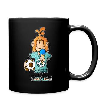 Ugo - la tasse glacée / - Mug uni - noir - Droite